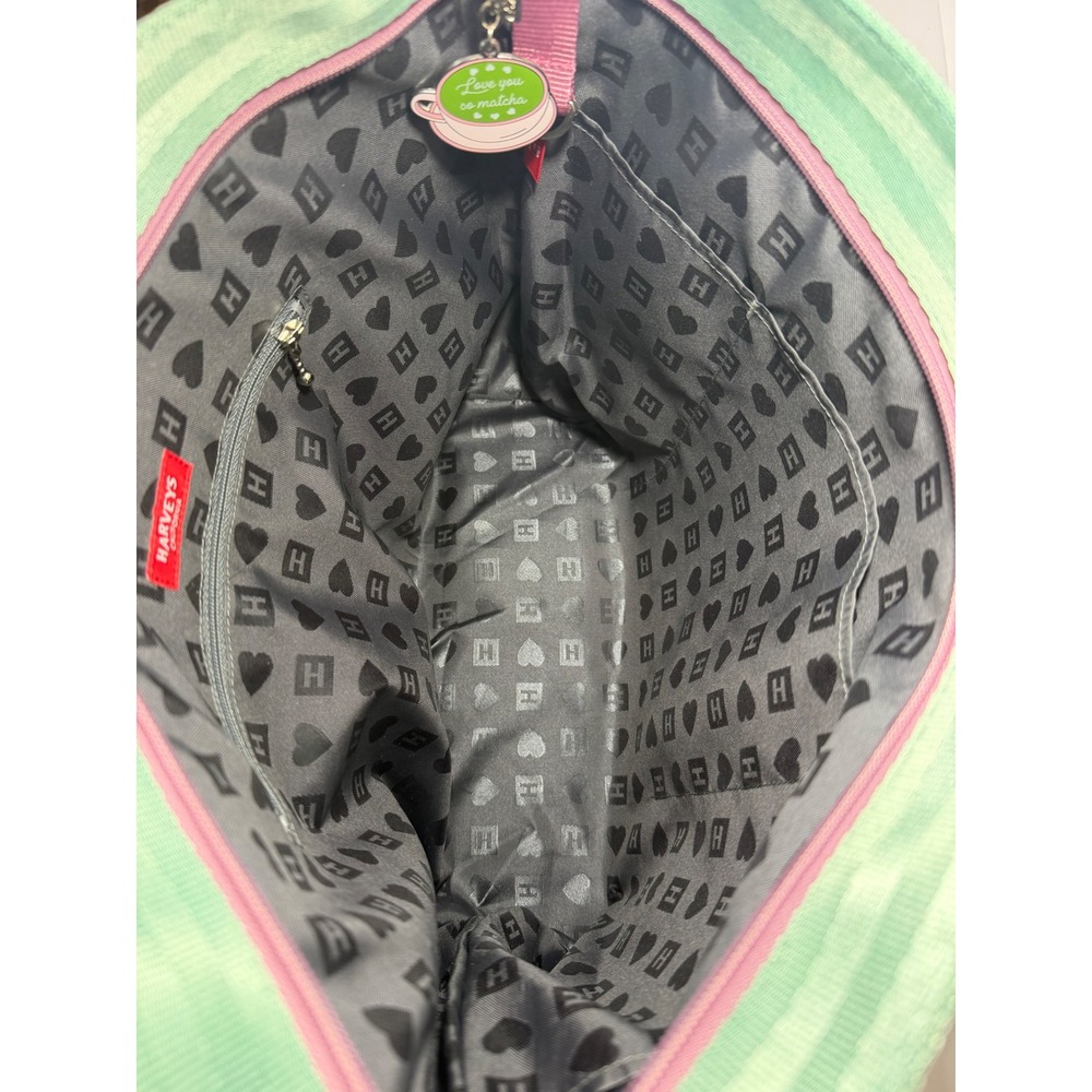 NWT Harveys Seatbelt Bag Love Me So Matcha Medium Streamline Tote MST Green Pink - Picture 10 of 13